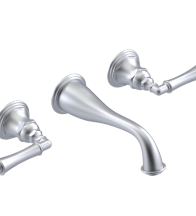 Rubinet T1GRVJL JWall Mount Lav Set (Jasmin Spout) (Less Drain) Trim Only