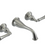 Rubinet T1GRVJL JWall Mount Lav Set (Jasmin Spout) (Less Drain) Trim Only