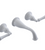 Rubinet T1GRVJL JWall Mount Lav Set (Jasmin Spout) (Less Drain) Trim Only