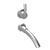 Rubinet T1JHOL Wall Mount Single Control Lav (Less Drain) Trim Only