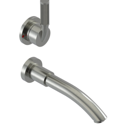 Rubinet T1JHOL Wall Mount Single Control Lav (Less Drain) Trim Only