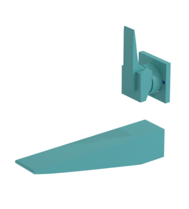 Rubinet T1JRSL Wall Mount Single Control Lav (Less Drain) Trim Only