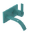 Rubinet T1JRTL Wall Mount Single Control Lav. Set. (Less Drain) (Trim Only)