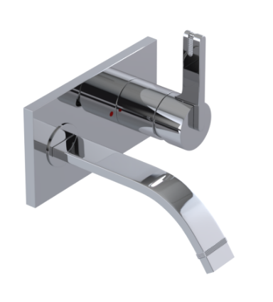 Rubinet T1JRTL Wall Mount Single Control Lav. Set. (Less Drain) (Trim Only)