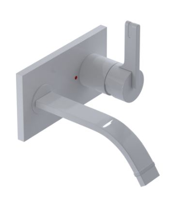 Rubinet T1JRTL Wall Mount Single Control Lav. Set. (Less Drain) (Trim Only)