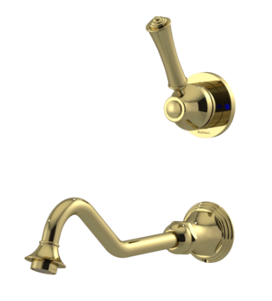 Rubinet T1JRV2L 2Wall Mount Single Control Lav With Extended Spout 10 1/2 (Less Drain) Trim Only