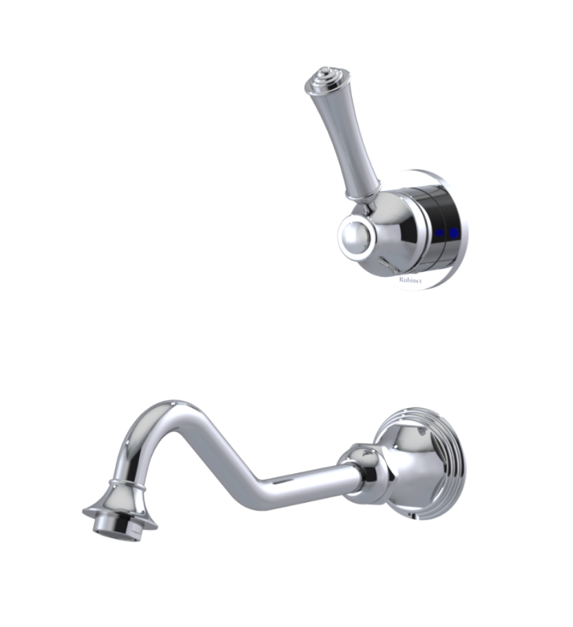 Rubinet T1JRV2L 2Wall Mount Single Control Lav With Extended Spout 10 1/2 (Less Drain) Trim Only