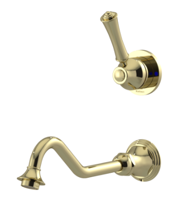 Rubinet T1JRV2L 2Wall Mount Single Control Lav With Extended Spout 10 1/2 (Less Drain) Trim Only