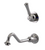 Rubinet T1JRV2L 2Wall Mount Single Control Lav With Extended Spout 10 1/2 (Less Drain) Trim Only