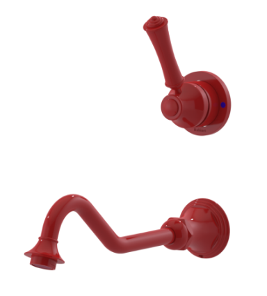 Rubinet T1JRV2L 2Wall Mount Single Control Lav With Extended Spout 10 1/2 (Less Drain) Trim Only