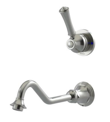 Rubinet T1JRV2L 2Wall Mount Single Control Lav With Extended Spout 10 1/2 (Less Drain) Trim Only