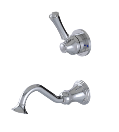 Rubinet T1JRVL Wall Mount Single Control Lav (Less Drain) Trim Only