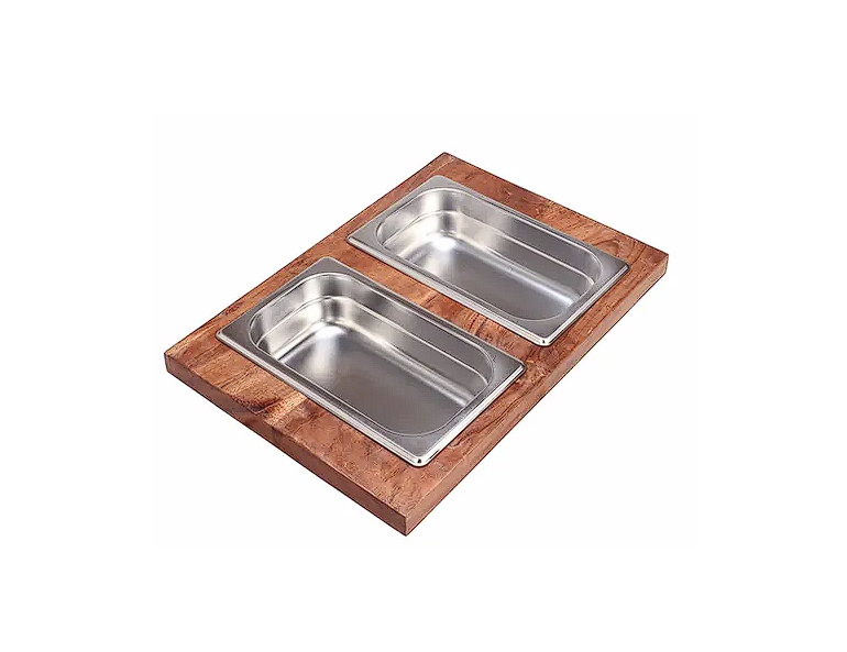 Nantucket sinks T20-CS2L Prep station 2 piece large rectangle condiment server