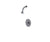 Rubinet T201ETL Pressure Balance Shower With Aquatron Shower Head Arm 3 Function Wall Mount Trim Only