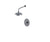 Rubinet T202ETL Pressure Balance Shower With Aquatron Shower Head Arm 8 Wall Mount Trim Only