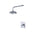 Rubinet T202HXL Pressure Balance Shower with Fixed 8Wall Mount Shower Head Arm (Trim Only) - Parent