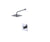 Rubinet T202RSL Pressure Balance Shower with Fixed Shower Head Arm/ 8 Wall MountTrim Only - Parent
