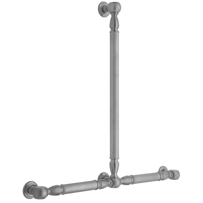 Jaclo T21-24H-24W T21 Reeded With Finials 24H X 24W T Grab Bar - Parent