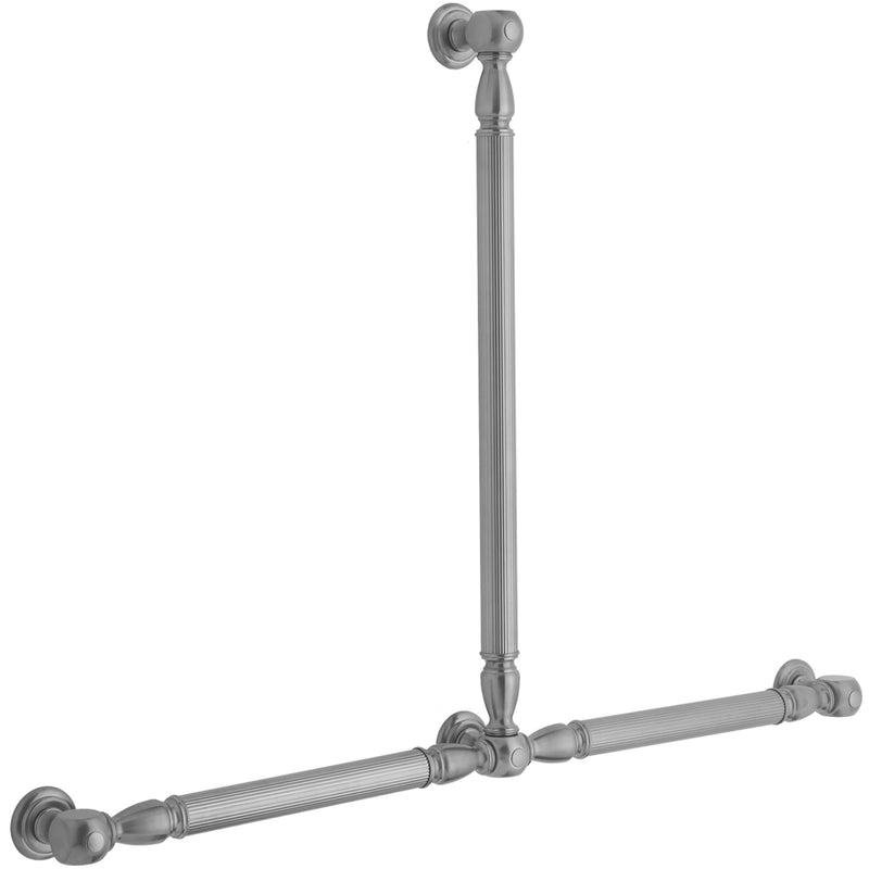 Jaclo T21-32H-32W T21 Reeded With Finials 32H X 32W T Grab Bar - Parent