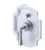 Rubinet T211RVL Pressure Balance Shower With Fixed Shower Head Arm, Hand Held Shower, Bar IntegraSupply 3 Function Wall Mount, Trim Only