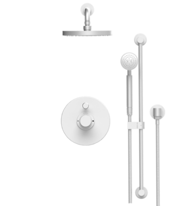 Rubinet T212HOR Pressure Balance Shower, With Lasalle Shower Head Arm, Hand Held Shower, Bar, IntegraSupply, 8 Wall Mount Trim Only