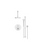 Rubinet T213HOR Pressure Balance Shower, With Lasalle Shower Head Arm, Hand Held Shower, Bar, IntegraSupply, 8 Ceiling Mount Trim Only