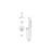 Rubinet T233GNC Pressure Balance Tub Shower With Three Way Diverter Shared Flow, Fixed Shower Head Arm, Tub Filler Spout, Hand Held Shower, Bar IntegraSupply