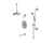 Rubinet T233RJL JPressure Balance Tub Shower With Three Way Diverter Shared Flow, Fixed Shower Head Arm, Jasmin Spout, Hand Held Shower, Bar IntegraSupply 8