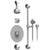 Rubinet T23FMC Temperature Control Tub Shower With Three Way Diverter ShutOff, Hand Held Shower, Bar, Integral Supply, Wall Mount Tub Filler Spout Fixed Shower - Parent