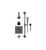 Rubinet T23HXL Temperature Control Tub Shower With Three Way Diverter ShutOff, Hand Held Shower, Bar, IntegraSupply, Wall Mount Tub Filler Spout Shower Head