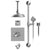 Rubinet T25HXC Temperature Control Tub Shower With Three Way Diverter ShutOff, Hand Held Shower, Bar, IntegraSupply, Wall Mount Tub Filler Spout Shower Head