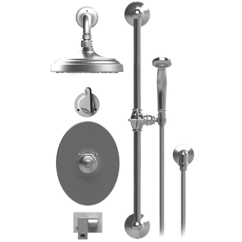 Rubinet T27JSS Temperature Control Shower With Two Way Diverter ShutOff, With One Seperate Volume Control, Hand Held Shower, Bar, Integral Supply, Wall Mount Bidet - Parent