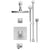 Rubinet T27LAC Temperature Control Shower With Two Way Diverter ShutOff, With One Seperate Volume Control, Hand Held Shower, Bar, Integral Supply, Wall Mount Bidet - Parent