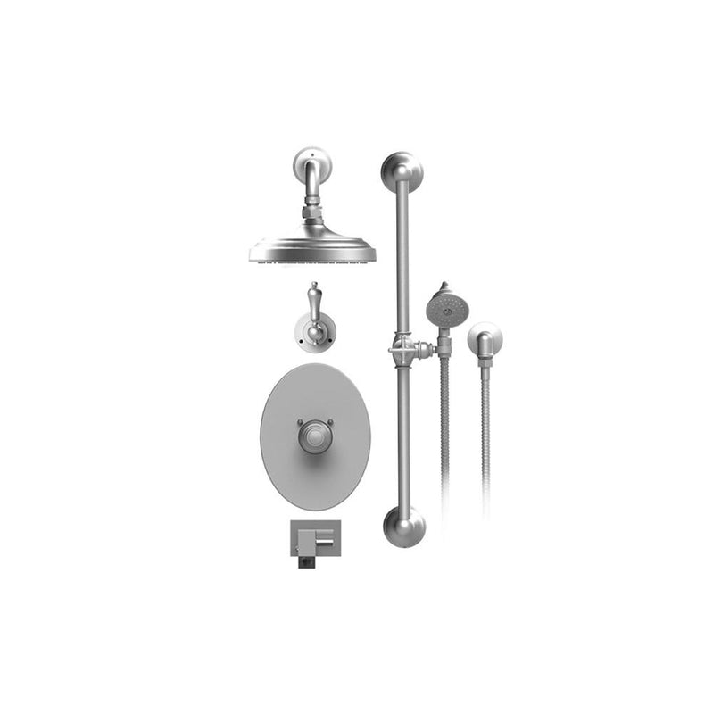 Rubinet T27RML Temperature Cont Shower With Two Way Diverter ShutOff, With One Seperate Volume Control, Hand Held Shower, Bar, Integral Supply Wall Mount Bidet - Parent