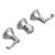 Rubinet T2AETL Three Valve Tub Filler With Diverter Trim Only