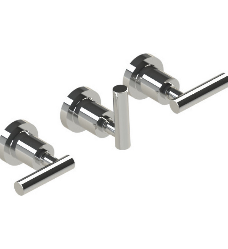 Rubinet T2AGNL Three Valve Tub Filler With Diverter Trim Only