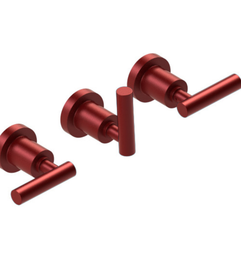 Rubinet T2AGNL Three Valve Tub Filler With Diverter Trim Only