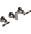 Rubinet T2AGNL Three Valve Tub Filler With Diverter Trim Only