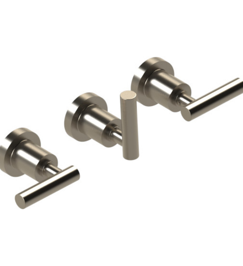 Rubinet T2AGNL Three Valve Tub Filler With Diverter Trim Only