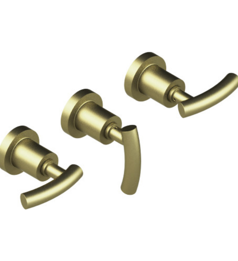 Rubinet T2AHOL Three Valve Tub Filler With Diverter, Trim Only - Parent