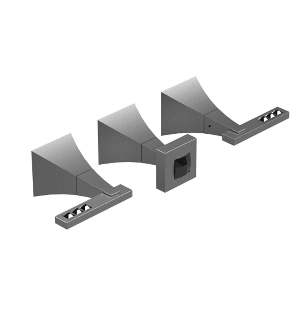 Rubinet T2AICL Three Valve Tub Filler With Diverter Trim Only
