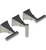 Rubinet T2AMQL Three Valve Tub Filler With Diverter Trim Only