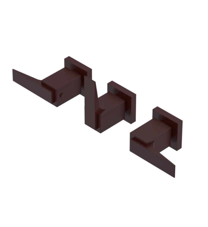 Rubinet T2ARSL Three Valve Tub Filler With Diverter Trim Only