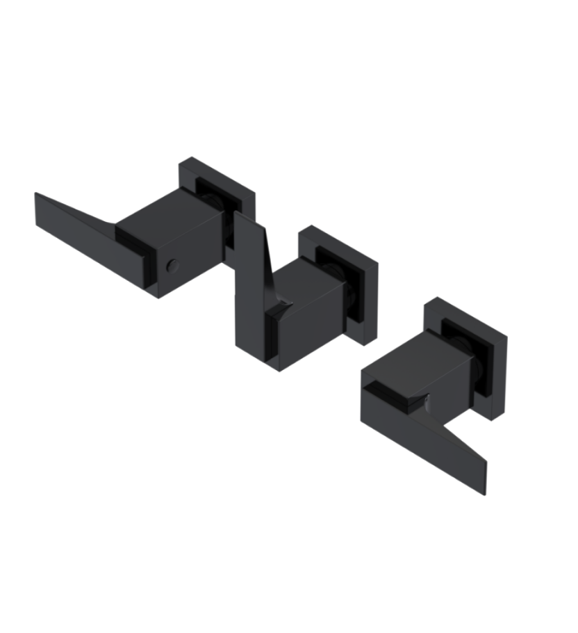 Rubinet T2ARSL Three Valve Tub Filler With Diverter Trim Only