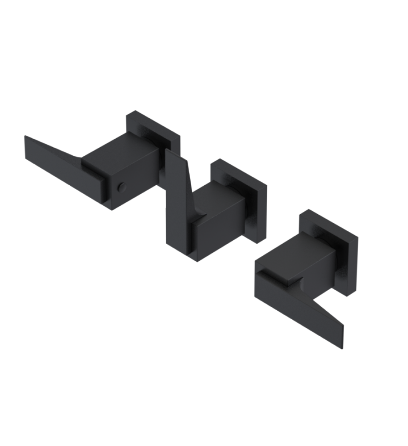 Rubinet T2ARSL Three Valve Tub Filler With Diverter Trim Only