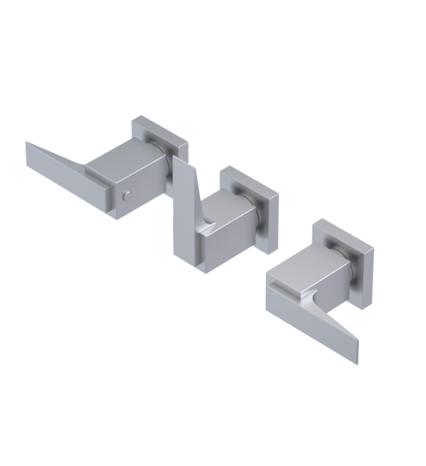 Rubinet T2ARSL Three Valve Tub Filler With Diverter Trim Only