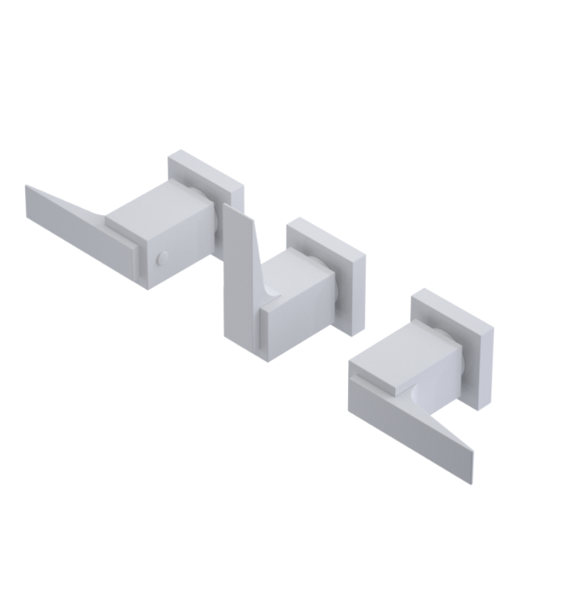 Rubinet T2ARSL Three Valve Tub Filler With Diverter Trim Only