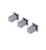 Rubinet T2ARSQ Three Valve Tub Filler With Diverter Trim Only