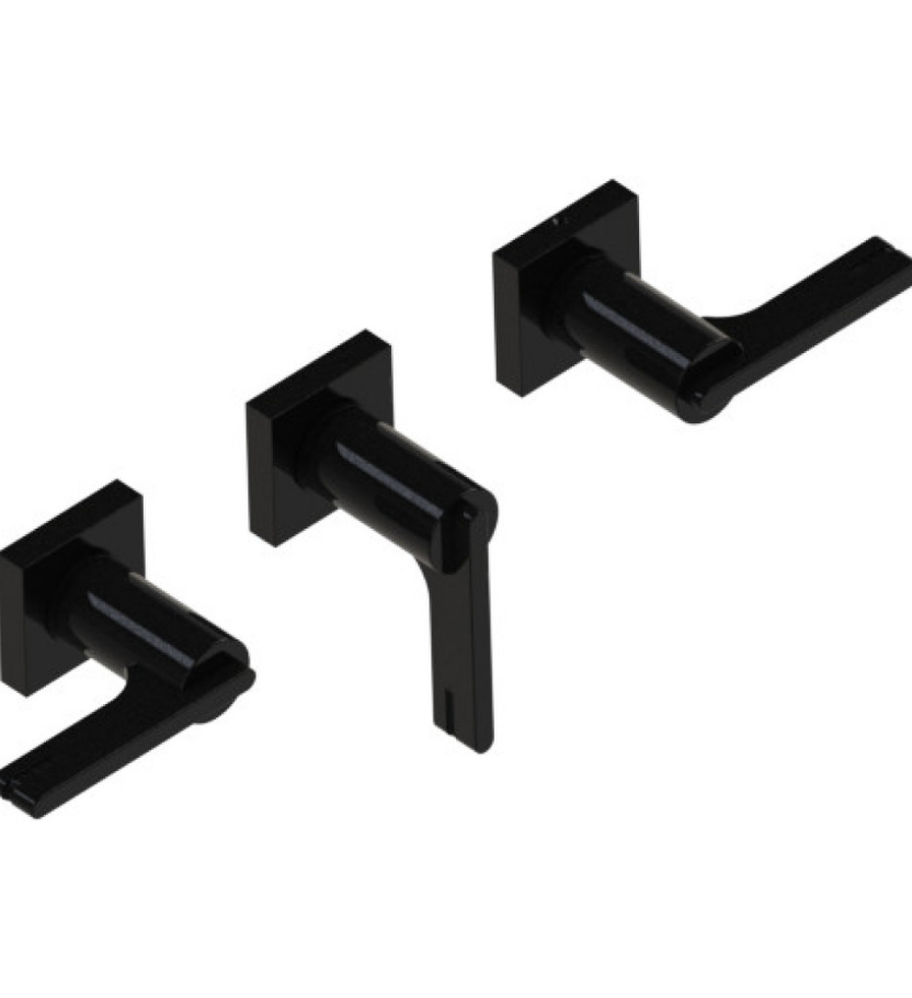 Rubinet T2ARTL Three Valve Tub Filler With Diverter Trim Only