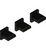 Rubinet T2ARTQ Three Valve Tub Filler With Diverter Trim Only